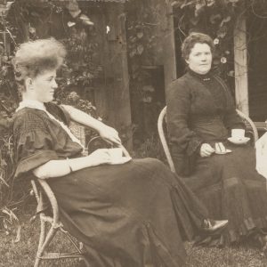 High tea in the garden. Australia, circa 1905.