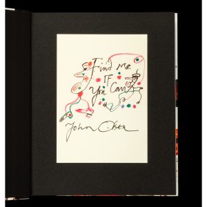 John Olsen. Drawing - the human touch (with a signed print)