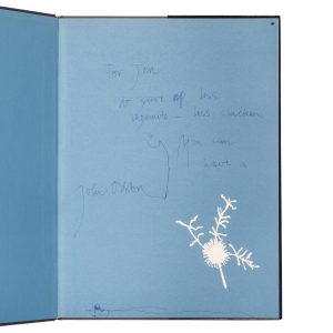 A sliver of time (signed and inscribed copy with small ink sketch)
