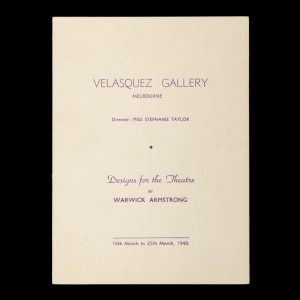 [HELMUT NEWTON]. Designs for the theatre by Warwick Armstrong