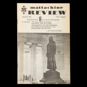 Mattachine Review. Vol. VIII, No. 1, January 1962