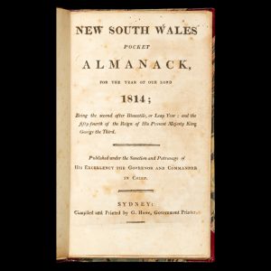 New South Wales Pocket Almanack, for the Year of Our Lord 1814;