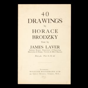 40 drawings by Horace Brodzky (prospectus)