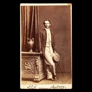 [WINE] Studio portrait of John Charles Johnston of Craiglee Vineyard, Sunbury, Victoria, late 1860s.