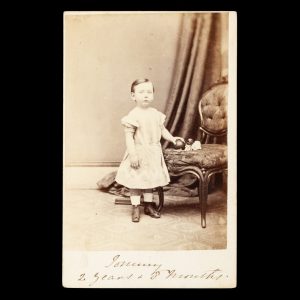 Studio portrait of "Johnny", age 2 years and 8 months. Parramatta, New South Wales, mid 1860s.