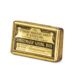 [ARNHEM LAND] The Methodist Missionary Society of Australasia Systematic Giving League. Systematic Giving Box.