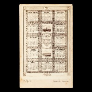 [CARTE DE VISITE ALBUM "OPENER"] The Victorian Album Almanack 1866.