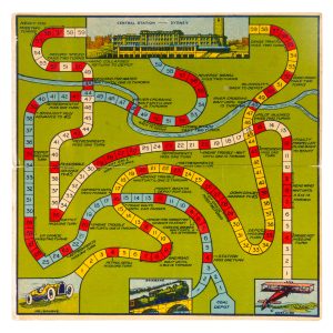 [The race to Sydney game].
