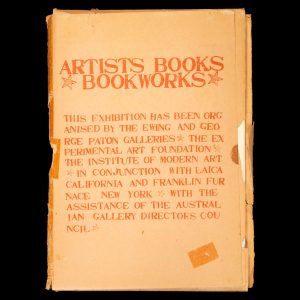 Artists books / bookworks