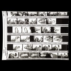 [ROLLING STONES CONTACT SHEET] Charlie Watts and Mick Taylor interviewed by Felix Dennis for London Oz magazine, 1971.