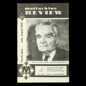 Mattachine Review. Vol. I, No. 4, July-August 1955