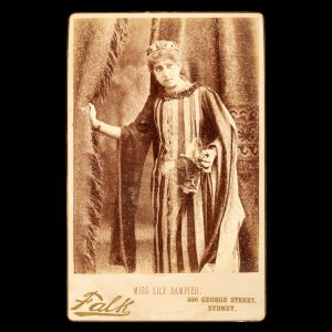 Three studio portraits of Miss Lily Dampier as Lady Macbeth. Sydney, 1887.
