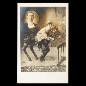 Herb. Coombs in his comic act "The Celebrated Gee Gee".