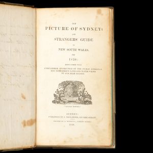 The picture of Sydney and stranger's guide in New South Wales for 1838 :