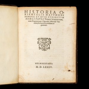 Marci Pauli Veneti Itinerarium, seu de rebus Orientalibus, Libri tres.
