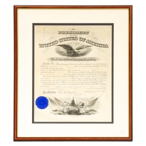 Document signed by William McKinley, 25th President of the United States of America