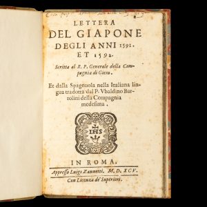 Lettera del Giapone degli anni 1591. et 1592.