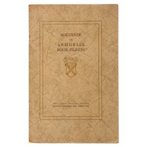 Souvenir of Armorial book-plates (presentation copy)