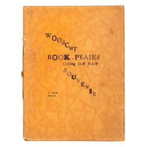 Woodcut book-plates coming out party souvenir (presentation copy)