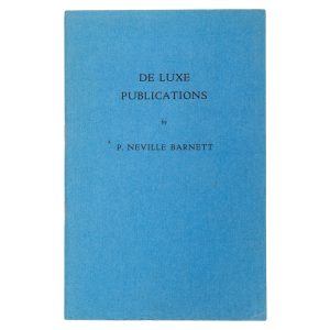 De luxe publications (signed presentation copy)