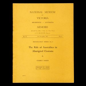 The role of Australites in Aboriginal customs.