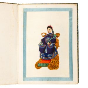 An album of 12 paintings on pith paper