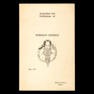 Australian art exhibition of Norman Lindsay. May, 1937