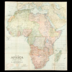 Map of Africa and adjoining portions of Europe and Asia