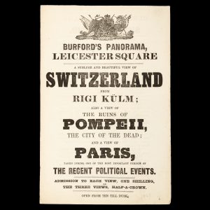 Burford's Panorama, Leicester Square. A sublime and beautiful view of Switzerland from Rigi Kulm: