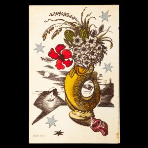 A signed Christmas card by Adrian Feint