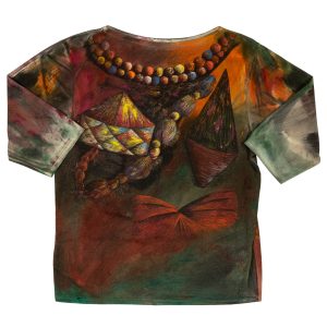 An original hand-painted woman's shirt, 1984