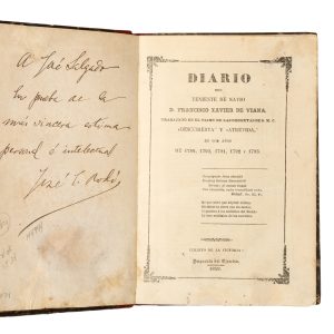 Diario del teniente de navio D. Francisco Xavier de Viana, trabajado en el viage de las corbetas de S.M.C. “Descubierta” y “Atrevida” en los años de 1789, 1790, 1791, 1792 y 1793.