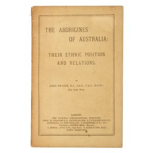 The aborigines of Australia : their ethnic position and relations.