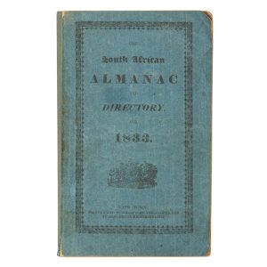 [SWAN RIVER COLONY]. The South African Almanac and Directory for the year 1833
