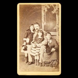 Actors Alfred and Katherine Dampier with their young daughters Lily and Rose: a theatrical family. Sydney, 1877-79.