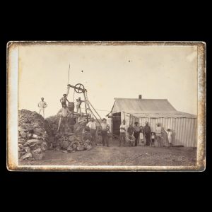 The Black Mine, Jundah, Central West Queensland (the first black opal mine in Australia), c.1900.