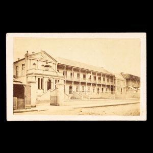 [SYDNEY] View of the New South Wales Parliament, Macquarie Street, c.1870.