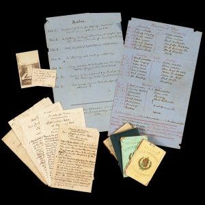 Rosalie Ann Thorne (later Watkins), of Rose Bay and Parramatta : a substantial archive of unique manuscript ephemera, 1850s-1890s, including family correspondence and material relating to the homeschooling of the Thorne and Watkins children.
