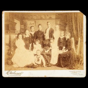 Group portrait of the family of the young Norman C. Deck (later photographer and missionary in the Solomon Islands). Sydney, c.1890.