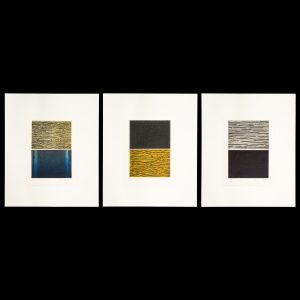 Three signed etchings from 'The alignments' series