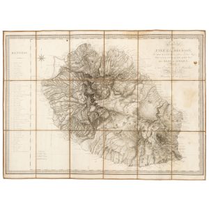 Carte de l'île de la Réunion, par Bory de S.t Vincent, officier d'État-Major, pour servir à son Voyage dans quatre îles des mers d'Afrique;