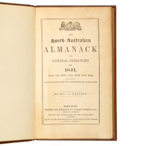 South Australian Almanack and General Directory for 1841,