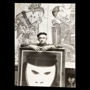 Charles Blackman in his studio, Sydney, January 1982