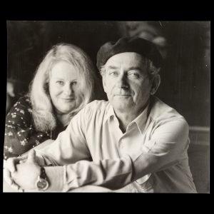 Charles Blackman with Nadine Amadio, Sydney, 1979.