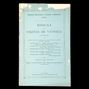 Colony of Victoria at the Amsterdam International and Colonial Exhibition, 1883 (French)