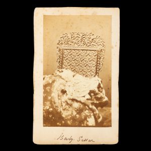 A post-mortem photograph of "Baby Sellar", St. Kilda (Melbourne), 1862.