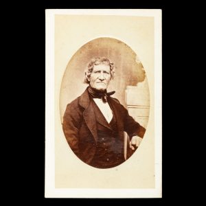 Studio portrait of a gentleman wearing a black cravat. Adelaide, South Australia, c.1873.