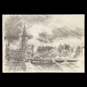 Study of the House of Parliament at the Embankment '73