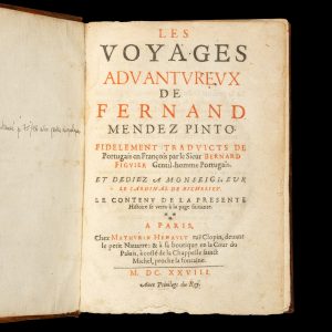Les voyages advantureux de Fernand Mendez Pinto.