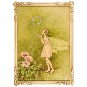 Winged fairy with bubble